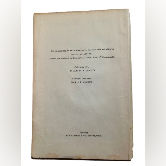 Vintage Copy of Little Women by Louisa May Alcott 1917 (Book) - Picture 7 of 9